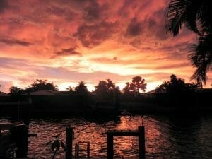 Gorgeous Sunset in Marco Island FL from my Dock